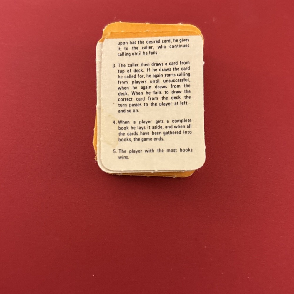 Vintage 1978 Burger King Mini Rummy Card Game, Complete - Picture 5 of 6